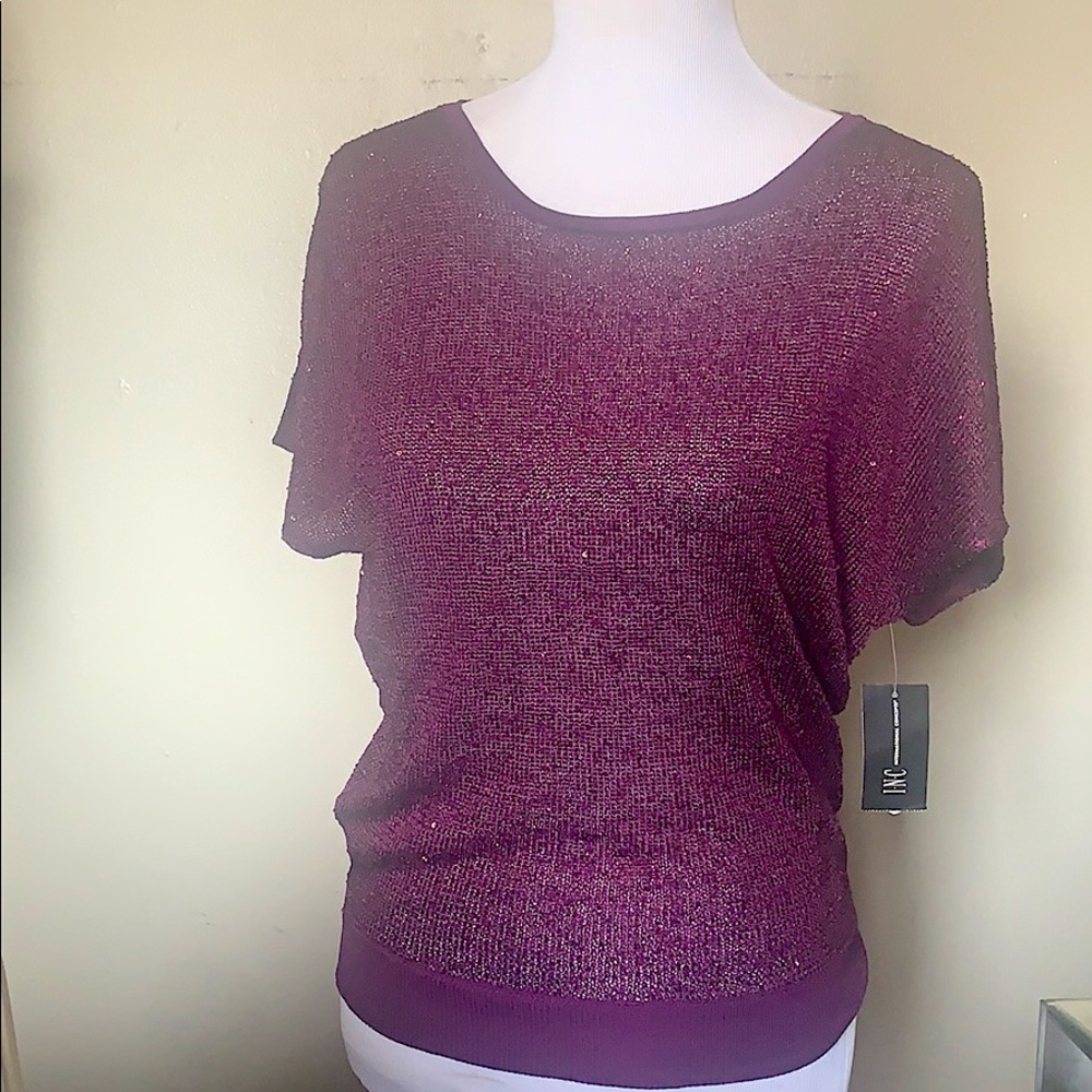 Sparkly partly sheer top perfect for the holidays